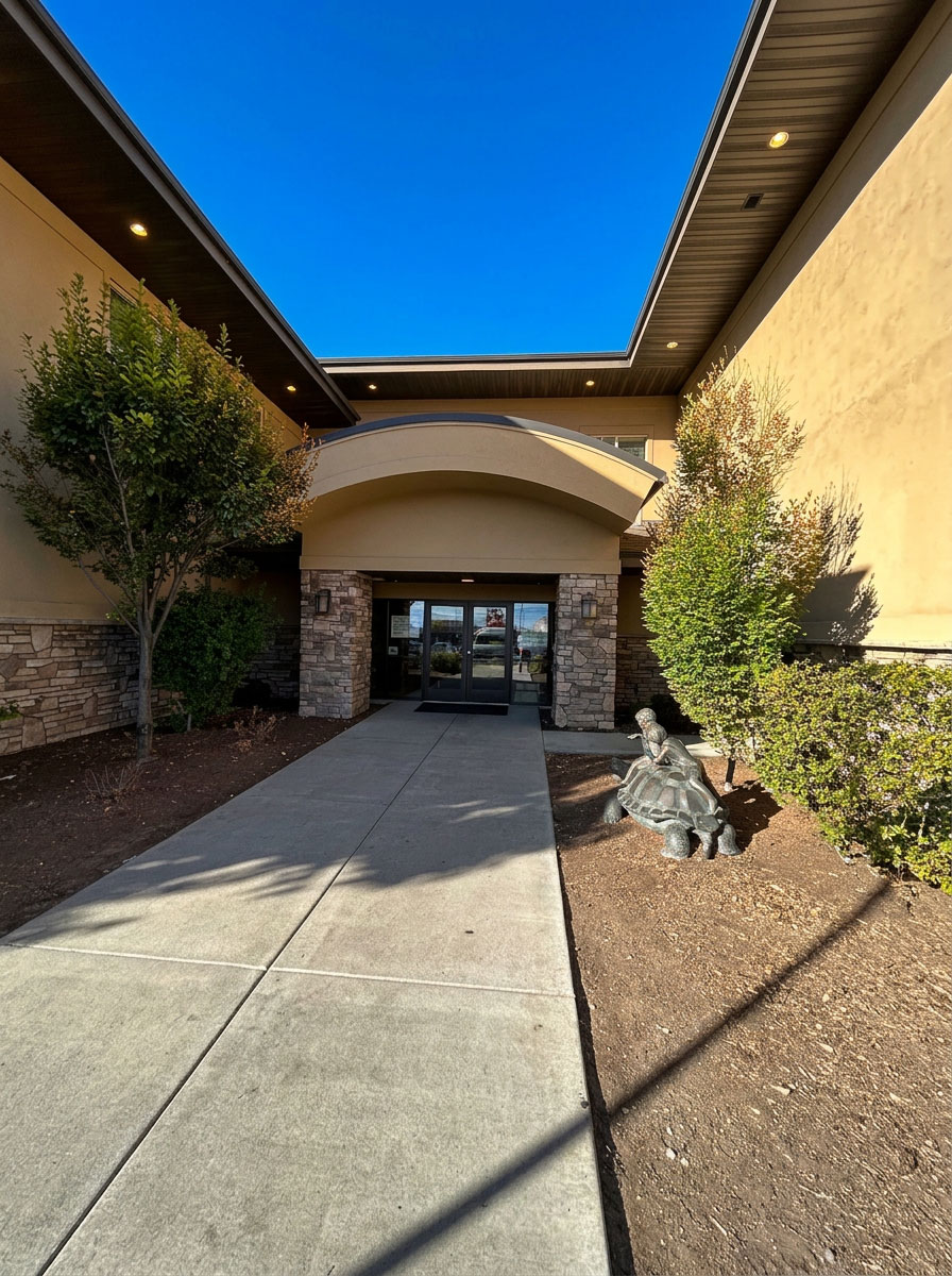 Front entrance of the Food & Care Coalition facility in Provo, Utah