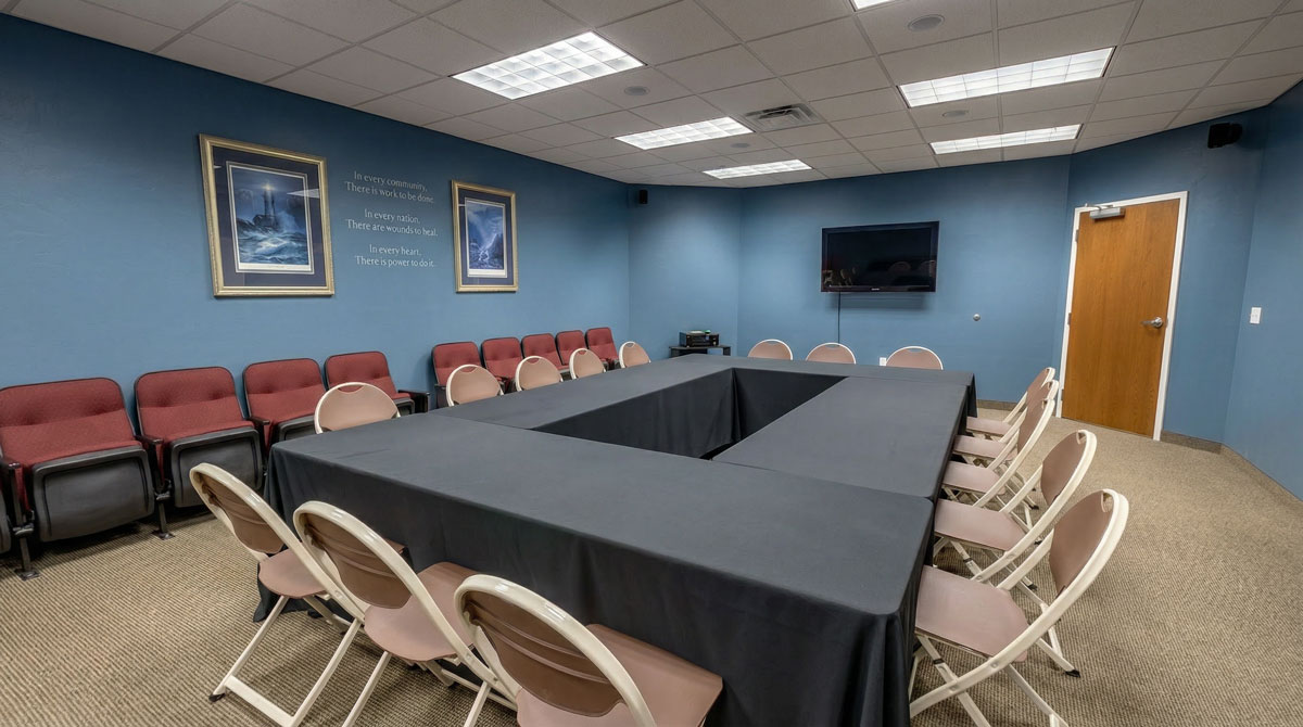 Food & Care Coalition facility in Provo with the Wasatch Mountains in the background