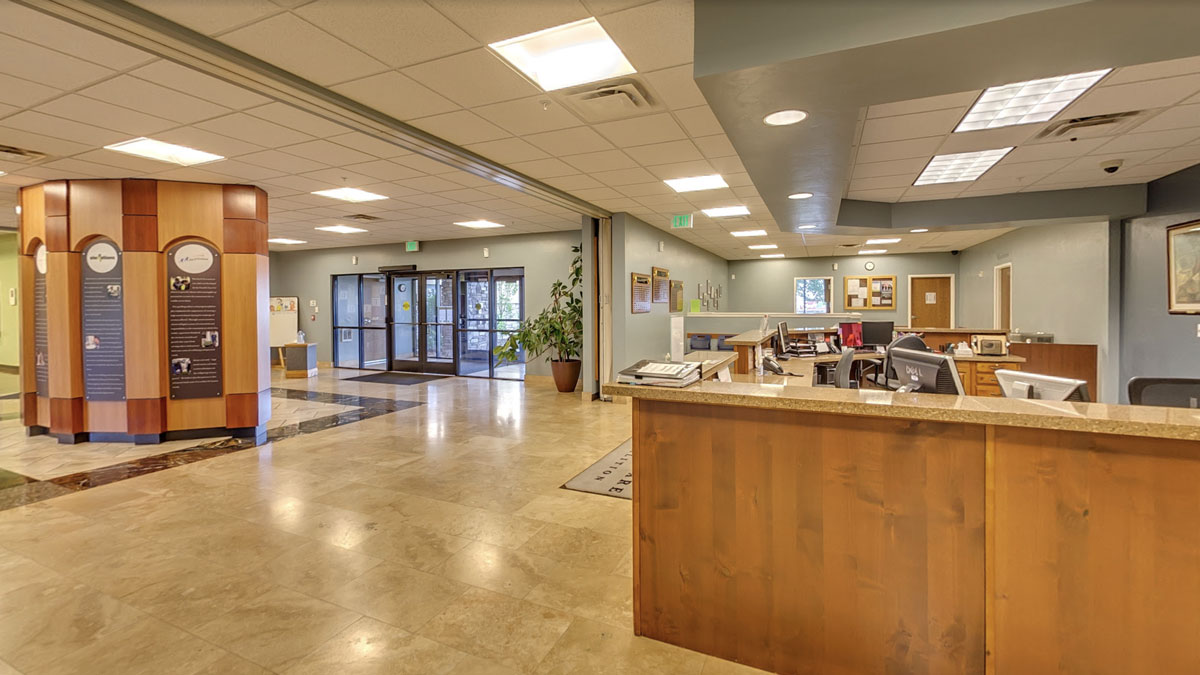 Área de serviços diurnos na Food & Care Coalition em Provo, Utah